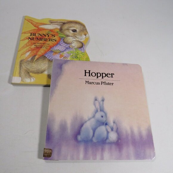 Easter (2) Books: Bunny Numbers, Hopper by Marcus Pfister - Picture 1 of 8